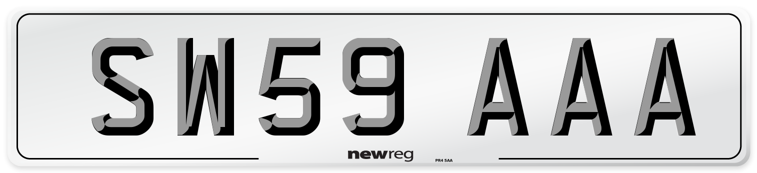 SW59 AAA Number Plate from New Reg